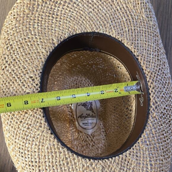 Larry Mahan's Straw Cowboy Hat with Braided Band - Picture 12 of 12